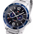  Shop Authentic Tommy Hilfiger Erik Chronograph Blue Dial Silver Steel Strap Watch for Men - 1791366 - Luxxuri