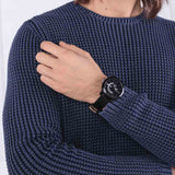  Shop Authentic Tommy Hilfiger Denim Quartz Black Dial Black Leather Strap Watch for Men - 1791479 - Luxxuri