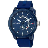  Shop Authentic Tommy Hilfiger Denim Quartz Blue Dial Blue Rubber Strap Watch for Men - 1791482 - Luxxuri