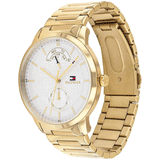  Shop Authentic Tommy Hilfiger Hunter White Dial Gold Steel Strap Watch for Men - 1791609 - Luxxuri
