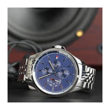  Shop Authentic Tommy Hilfiger Shawn Multifunction Quartz Blue Dial Silver Steel Strap Watch for Men - 1791612 - Luxxuri