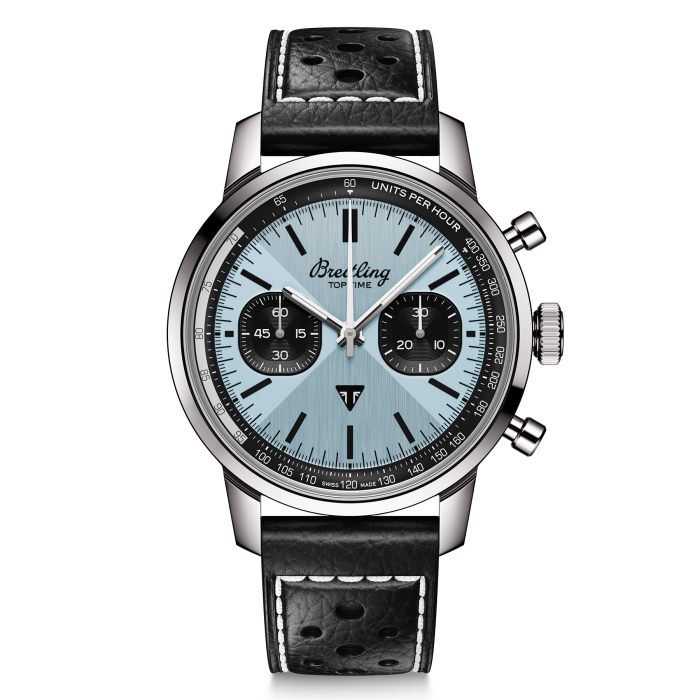  Shop Authentic Breitling Top Time B01 Triumph Blue Dial Black Leather Strap Watch for Men - AB01764A1C1X1 - Luxxuri