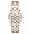 Tory Burch The Tory Chronograph White Dial Two Tone Steel Strap Watch for Women - TBW1052