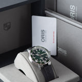  Shop Authentic Oris Aquis Date Green Dial Black Rubber Strap Watch for Men - 0173377304157-0742464EB - Luxxuri