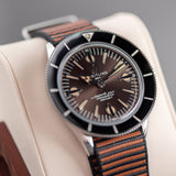  Shop Authentic Breitling Superocean Heritage '57 Outerknown Brown Dial Brown NATO Strap Watch for Men - A103703A1Q1W1 - Luxxuri