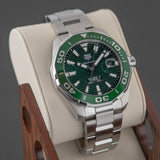  Shop Authentic Tag Heuer Aquaracer Green Dial Watch for Men - WAY201S.BA0927 - Luxxuri
