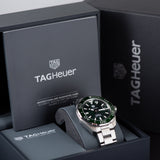  Shop Authentic Tag Heuer Aquaracer Green Dial Watch for Men - WAY201S.BA0927 - Luxxuri
