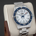 Shop Authentic Breitling Superocean 42mm White Dial Silver Steel Strap Watch for Men - A17366D81A1A1 - Luxxuri