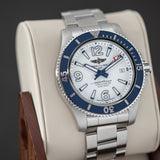  Shop Authentic Breitling Superocean 42mm White Dial Silver Steel Strap Watch for Men - A17366D81A1A1 - Luxxuri