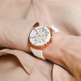  Shop Authentic Guess Athena White Dial White Rubber Strap Watch For Women - GW0030L3 - Luxxuri