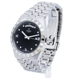  Shop Authentic Tudor Royal Automatic Diamonds Black Dial Silver Steel Strap Watch for Men - M28600-0004 - Luxxuri