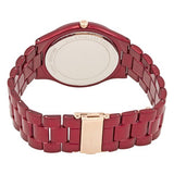 Shop Authentic Michael Kors Slim Runway Red Dial Red Steel Strap Watch For Women - MK3895 - Luxxuri