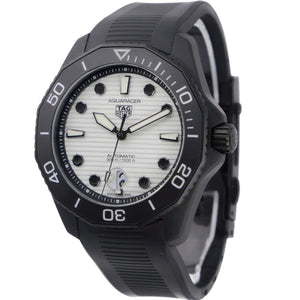  Shop Authentic Tag Heuer Aquaracer Professional 300 Automatic White Dial Black Rubber Strap Watch for Men - WBP201D.FT6197 - Luxxuri