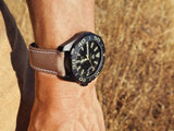  Shop Authentic Tag Heuer Aquaracer 300 Calibre 5 Automatic Black Dial Brown Fabric Strap Watch for Men - WAY208C.FC6383 - Luxxuri