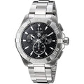  Shop Authentic Tag Heuer Aquaracer Chronograph Black Dial Silver Steel Strap Watch for Men - CAY1110.BA0927 - Luxxuri