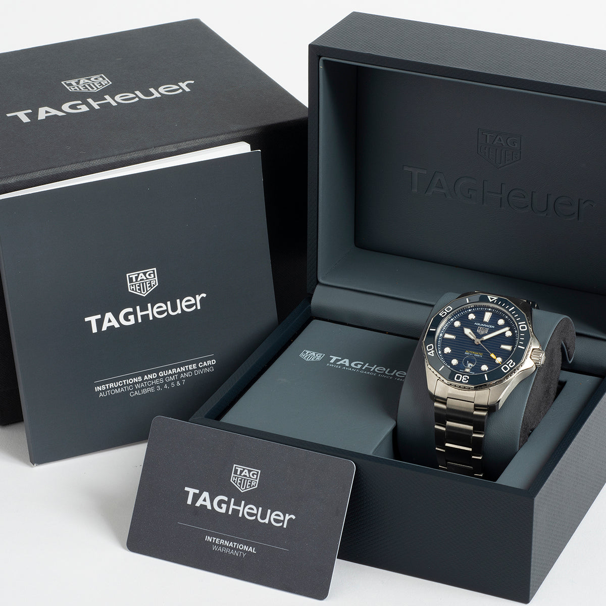  Shop Authentic Tag Heuer Aquaracer Professional 300 Automatic Blue Dial Silver Steel Strap Watch for Men - WBP201B.BA0632 - Luxxuri