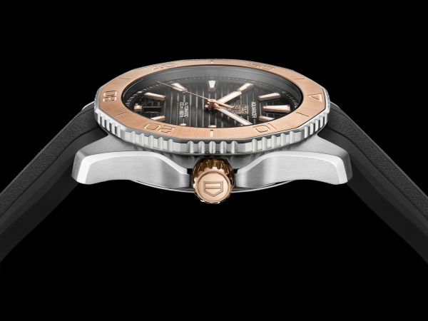 Tag Heuer Aquaracer Professional 200 Automatic Diamonds Black Dial Black Rubber Strap Watch for Women - WBP2451.FT6200