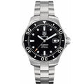  Shop Authentic Tag Heuer Aquaracer Automatic Caliber 5 Black Dial Silver Steel Strap Watch for Men - WAN2110.BA0822 - Luxxuri