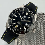  Shop Authentic Tag Heuer Aquaracer Calibre 5 Automatic Black Dial Black Nylon Strap Watch for Men - WAY211A.FC6362 - Luxxuri