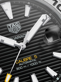  Shop Authentic Tag Heuer Aquaracer Automatic Caliber 5 Black Dial Silver Steel Strap Watch for Men - WBD2110.BA0928 - Luxxuri