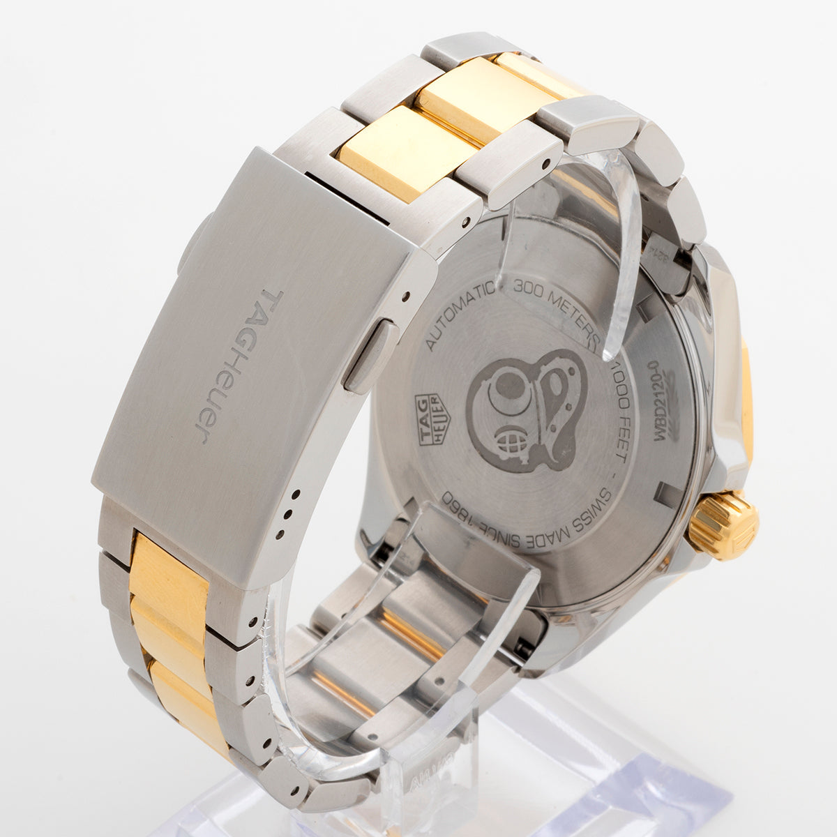  Shop Authentic Tag Heuer Aquaracer Calibre 5 Blue Dial Two Tone Steel Strap Watch for Women - WBD2120.BB0930 - Luxxuri