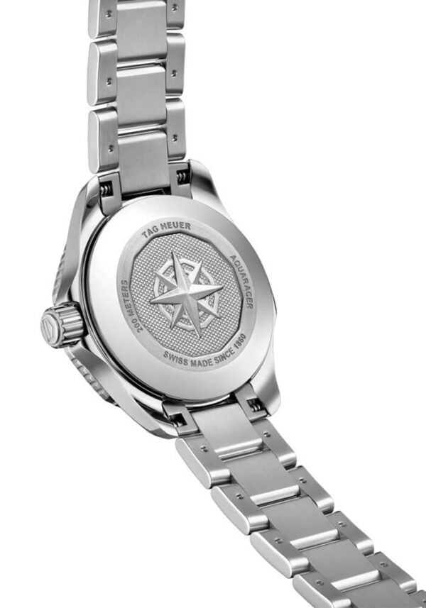  Shop Authentic Tag Heuer Aquaracer Professional 300 Automatic Diamonds Blue Dial Silver Steel Strap Watch for Women - WBP231B.BA0618 - Luxxuri