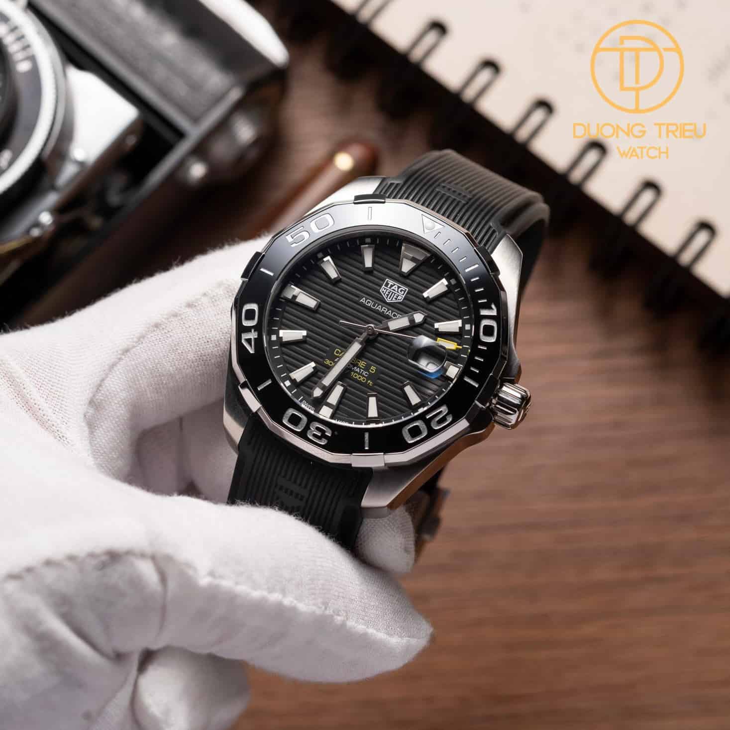  Shop Authentic Tag Heuer Aquaracer Black Dial Watch for Men - WAY201A.FT6142 - Luxxuri