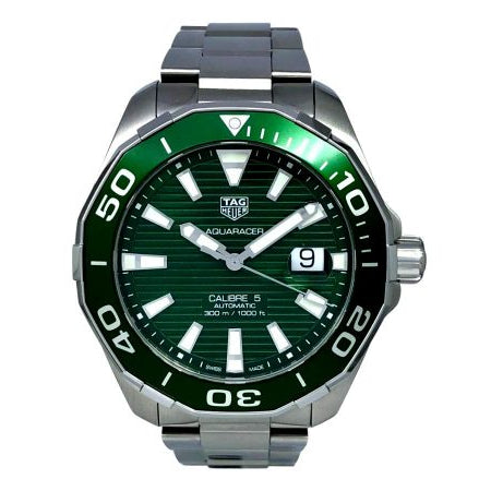 Tag Heuer Aquaracer Green Dial Watch for Men - WAY201S.BA0927