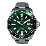  Shop Authentic Tag Heuer Aquaracer Green Dial Watch for Men - WAY201S.BA0927 - Luxxuri