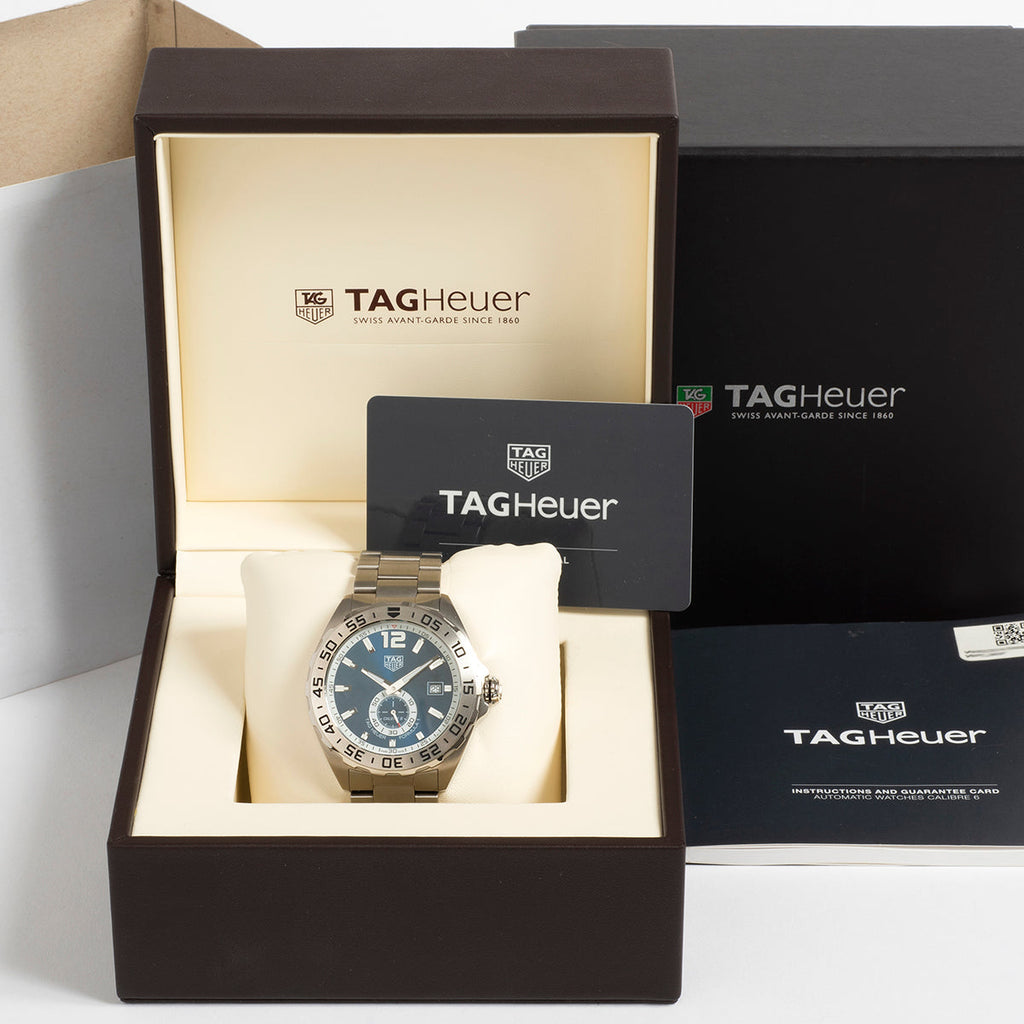  Shop Authentic Tag Heuer Formula 1 Calibre 6 Automatic Blue Dial Silver Steel Strap Watch for Men - WAZ2014.BA0842 - Luxxuri