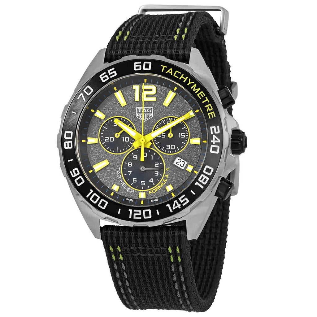  Shop Authentic Tag Heuer Formula 1 Chronograph Grey Dial Black Nylon Strap Watch for Men - CAZ101AG.FC8304 - Luxxuri