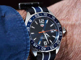  Shop Authentic Tag Heuer Formula 1 Quartz Blue Dial Two Tone NATO Strap Watch for Men - WAZ1010.FC8197 - Luxxuri