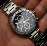  Shop Authentic Tag Heuer Formula 1 Calibre 16 Automatic Chronograph Black Dial Silver Steel Strap Watch for Men - CAZ2010.BA0876 - Luxxuri