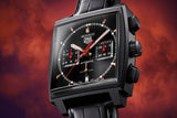  Shop Authentic Tag Heuer Monaco Automatic Chronograph Black Dial Black Leather Strap Watch for Men - CBL2180.FC6497 - Luxxuri