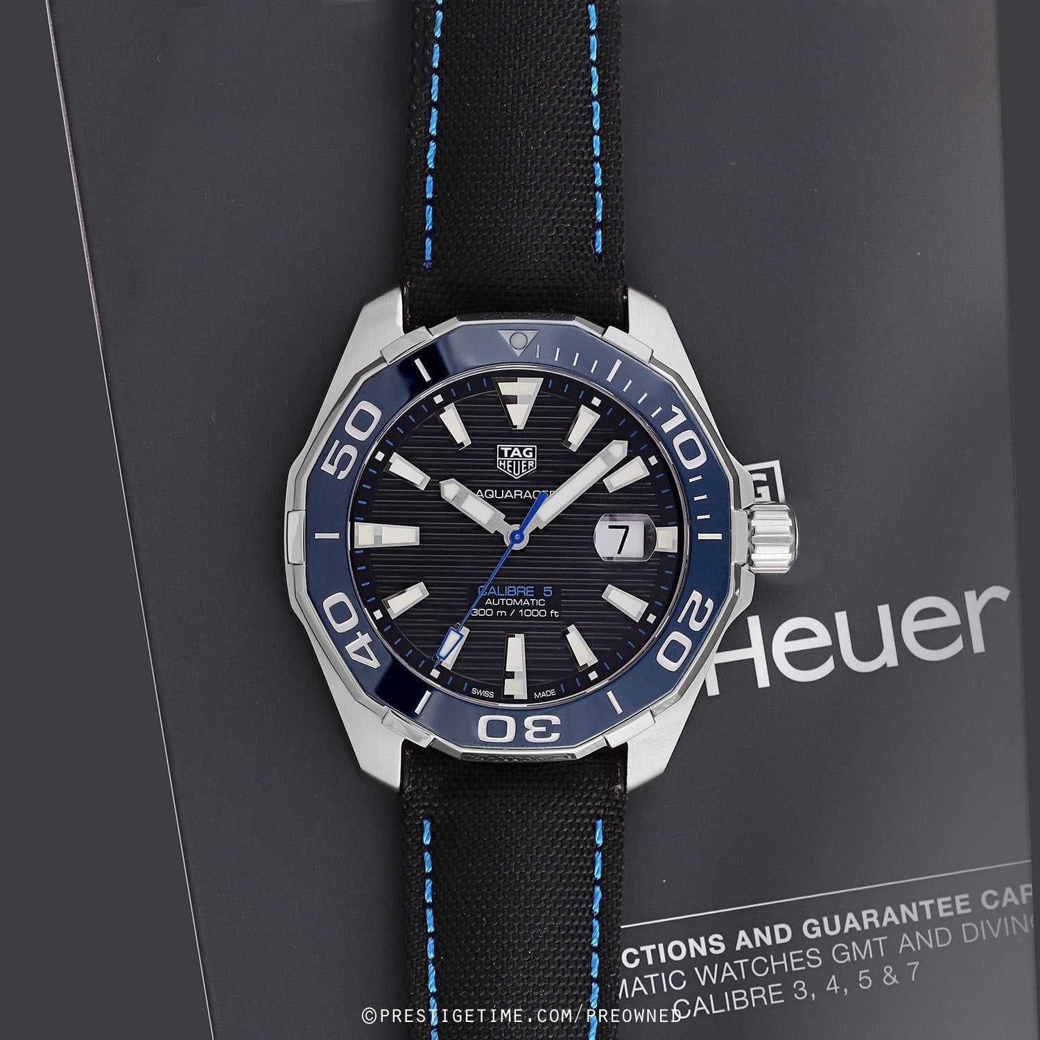  Shop Authentic Tag Heuer Aquaracer Black Dial Watch for Men - WAY201C.FC6395 - Luxxuri