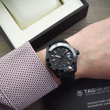  Shop Authentic Tag Heuer Aquaracer 300 Swiss Limited Edition Black Dial Black Nylon Strap Watch for Men - WAY218B.FC6364 - Luxxuri
