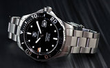  Shop Authentic Tag Heuer Aquaracer Automatic Caliber 5 Black Dial Silver Steel Strap Watch for Men - WAN2110.BA0822 - Luxxuri