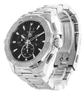  Shop Authentic Tag Heuer Aquaracer Chronograph Black Dial Silver Steel Strap Watch for Men - CAY1110.BA0927 - Luxxuri