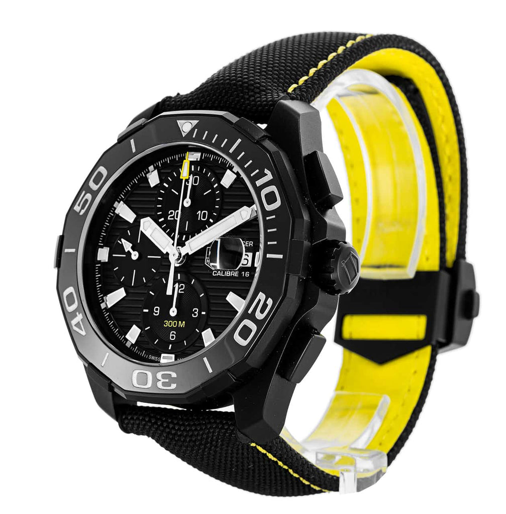  Shop Authentic Tag Heuer Aquaracer PVD Black Dial Watch for Men - CAY218A.FC6361 - Luxxuri