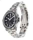  Shop Authentic Tag Heuer Aquaracer Caliber 5 Automatic Black Dial Silver Steel Strap Watch for Men - WAK2110.BA0830 - Luxxuri