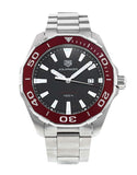  Shop Authentic Tag Heuer Aquaracer Black Dial Silver Steel Strap Watch for Men - WAY101B.BA0746 - Luxxuri