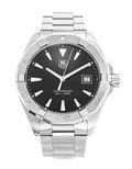  Shop Authentic Tag Heuer Aquaracer Quartz Black Dial Silver Steel Strap Watch for Men - WAY1110.BA0928 - Luxxuri