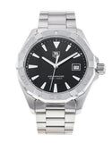  Shop Authentic Tag Heuer Aquaracer Quartz Black Dial Silver Steel Strap Watch for Men - WAY1110.BA0928 - Luxxuri
