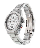  Shop Authentic Tag Heuer Aquaracer Chronograph White Dial Silver Steel Strap Watch for Men - WAY111Y.BA0928 - Luxxuri