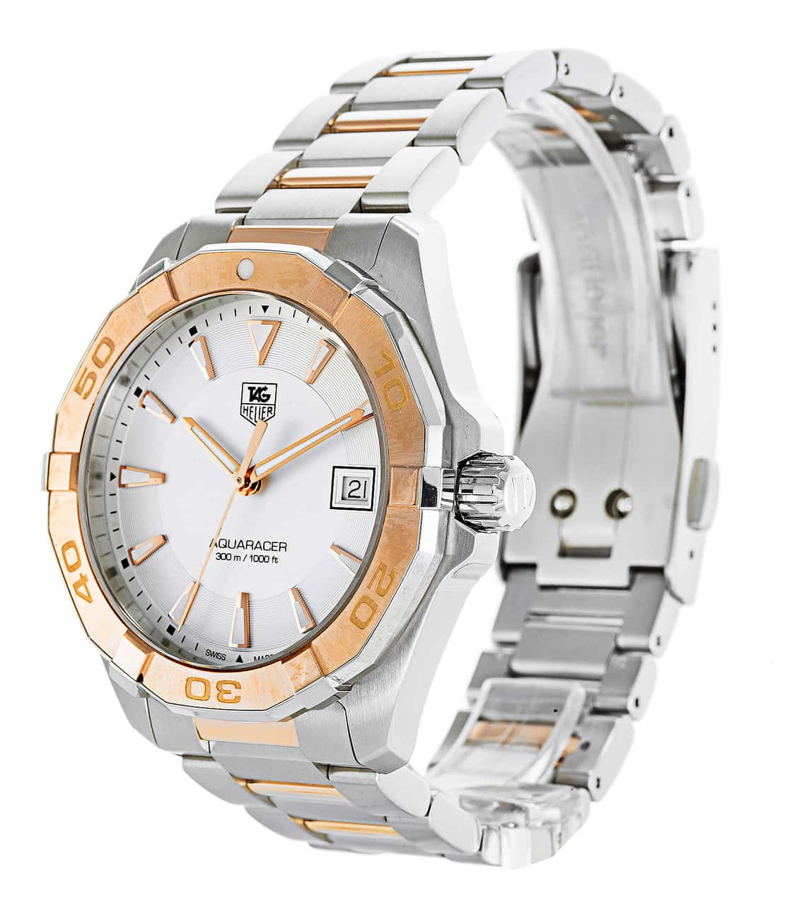  Shop Authentic Tag Heuer Aquaracer White Dial Watch for Men - WAY1150.BD0911 - Luxxuri