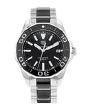  Shop Authentic Tag Heuer Aquaracer Quartz Black Dial Two Tone Steel Strap Watch for Men - WAY131A.BA0913 - Luxxuri