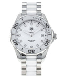  Shop Authentic Tag Heuer Aquaracer Diamonds White Dial Two Tone Steel Strap Watch for Women - WAY131D.BA0914 - Luxxuri