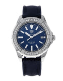  Shop Authentic Tag Heuer Aquaracer Quartz Diamonds Blue Dial Blue Nylon Strap Watch for Women - WAY131N.FT6091 - Luxxuri