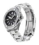  Shop Authentic Tag Heuer Aquaracer Quartz Diamonds Black Dial Silver Steel Strap Watch for Women - WAY131P.BA0748 - Luxxuri