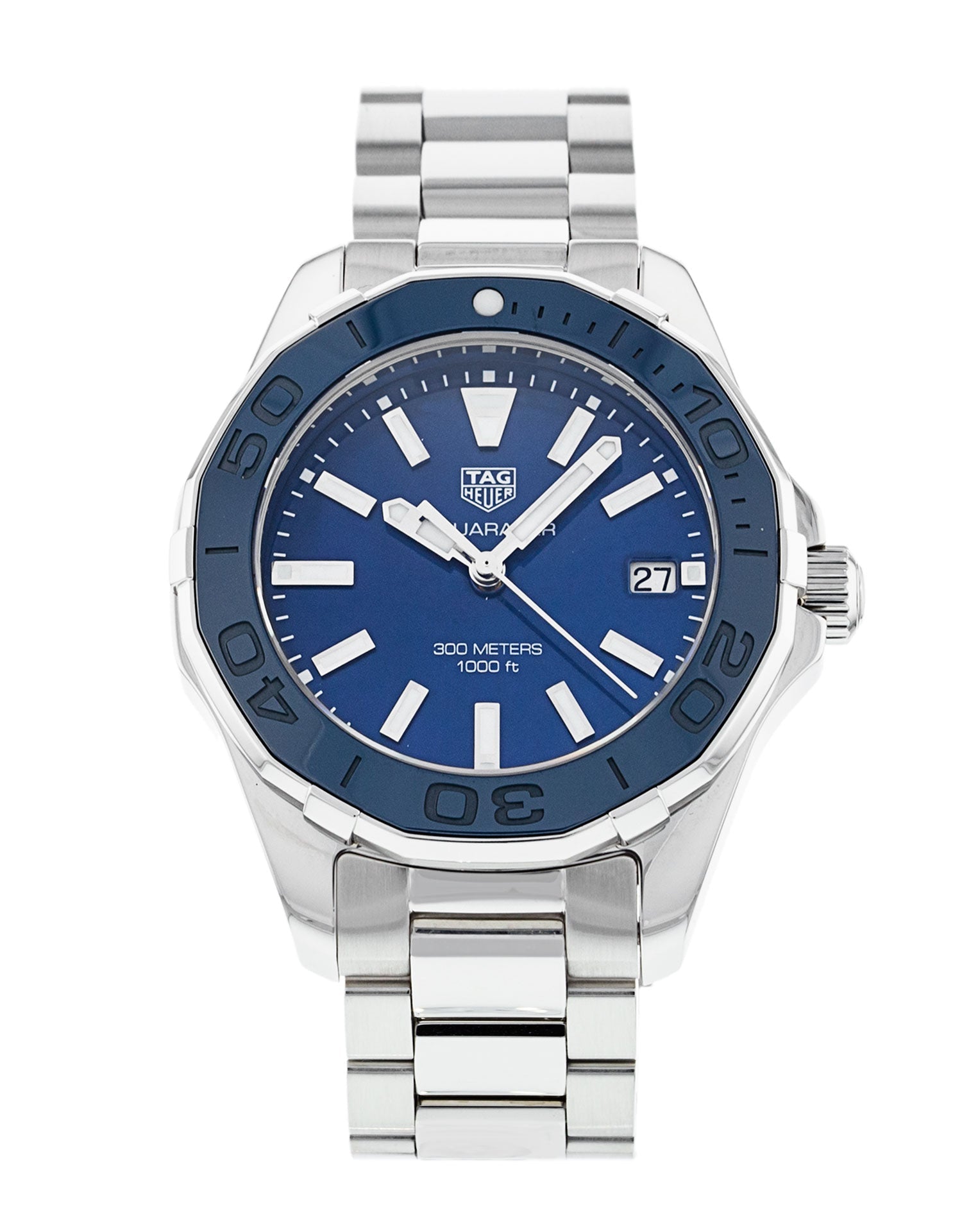  Shop Authentic Tag Heuer Aquaracer Blue Dial Watch for Women - WAY131S.BA0748 - Luxxuri